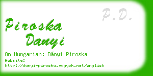 piroska danyi business card
